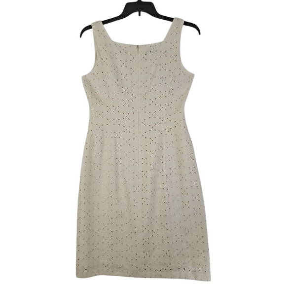 Talbots ~Woman Size 10~ Creme 2 Pc. Set 100% Linen Dress/Blazer Fully Lined. - Picture 3 of 16